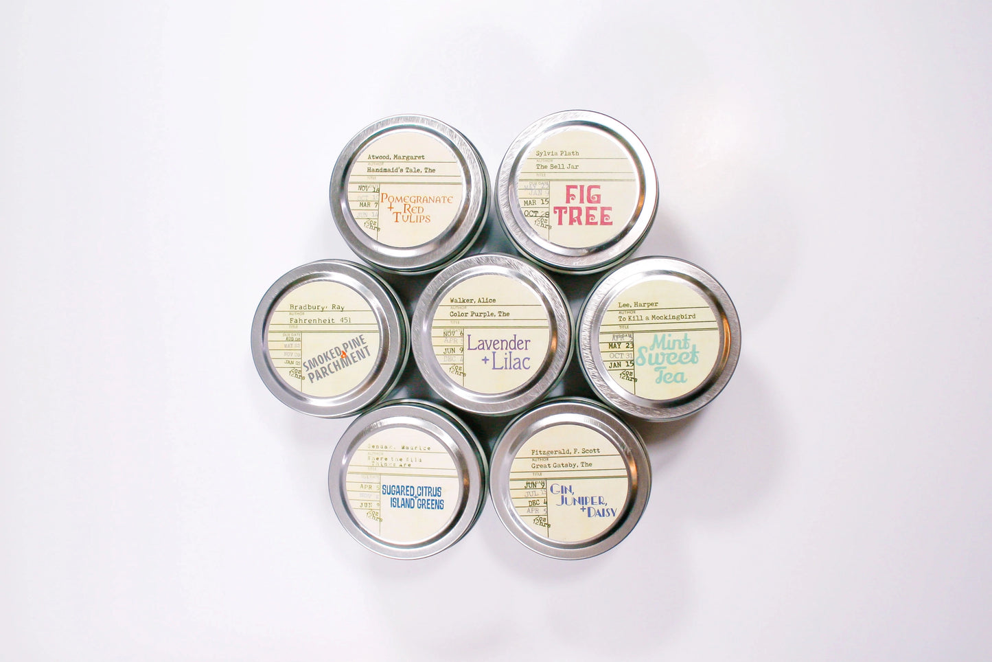 Book Themed Candles - Mini Tins