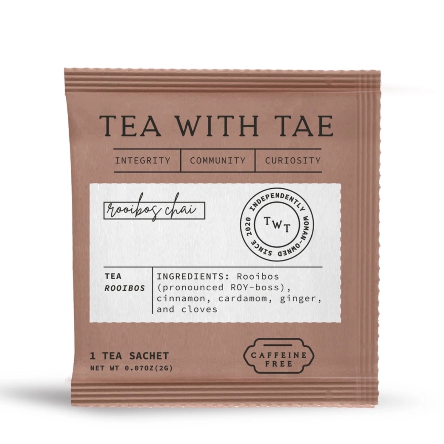 Individually Wrapped All- Natural Teas
